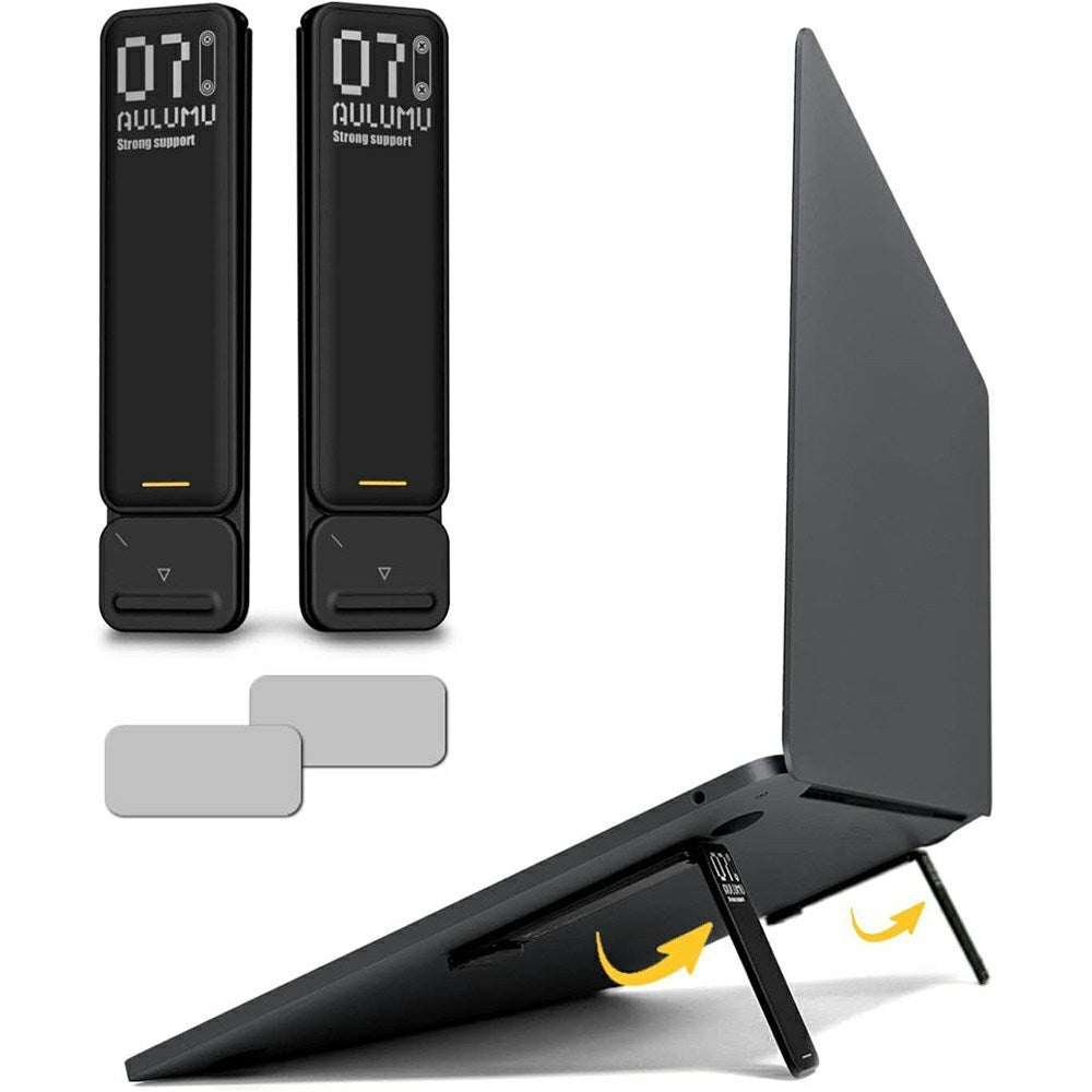 AULUMU Laptopställ - 2 st - Svart