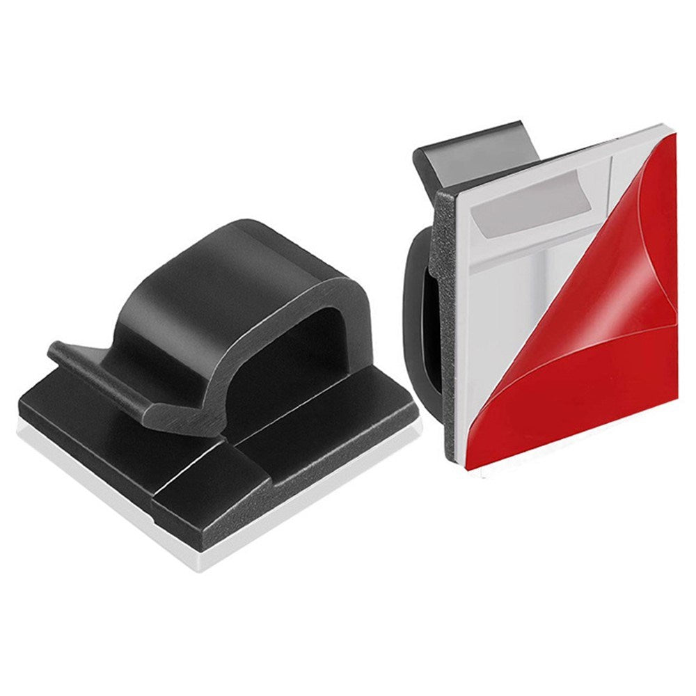 Multifunktionell Kabelhållare - 10 st. - Svart