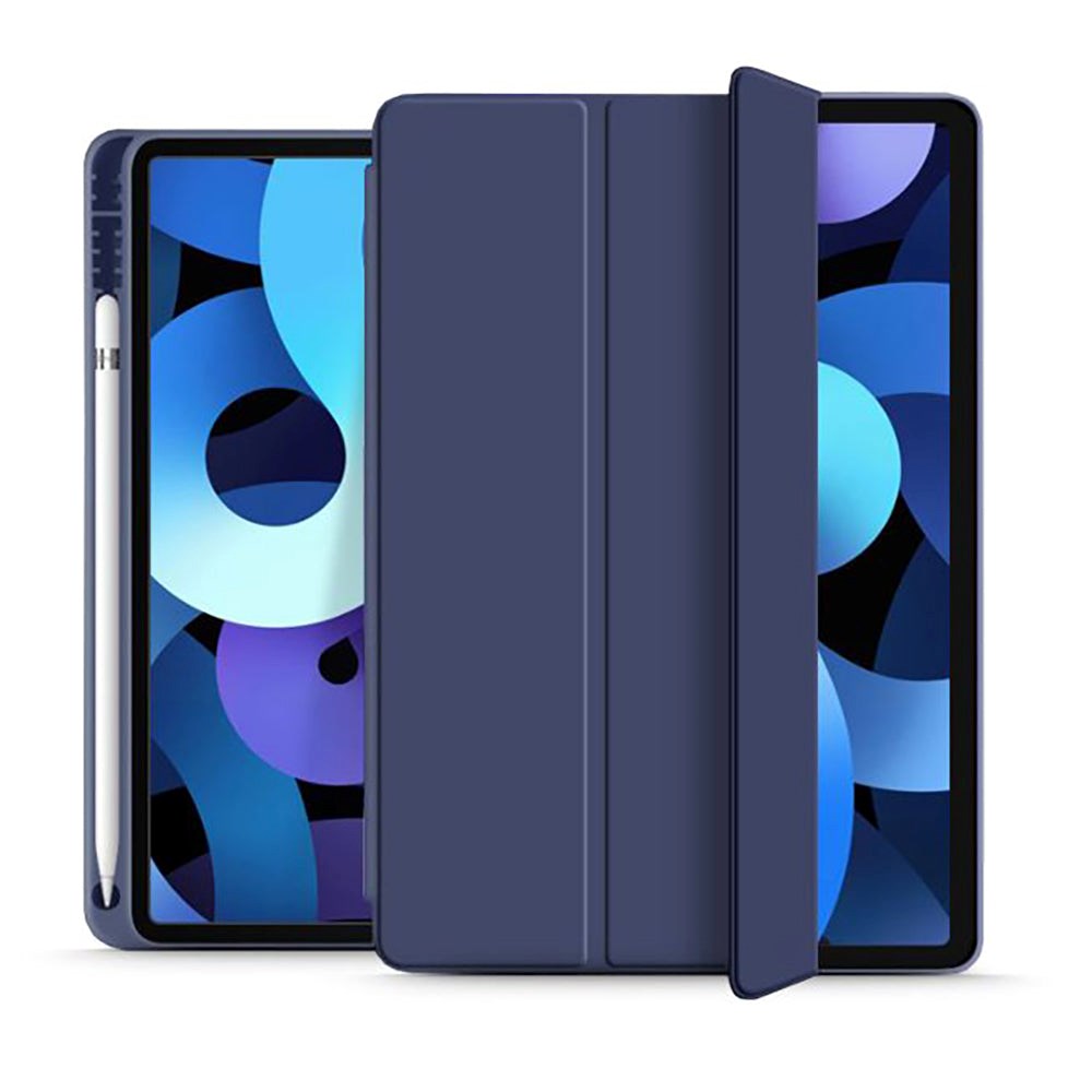 iPad Air 10.9-11" (2025-2020) Tech-Protect Smartcase Tri-Fold Fodral med Stylus Pen Hållare - Marinblå