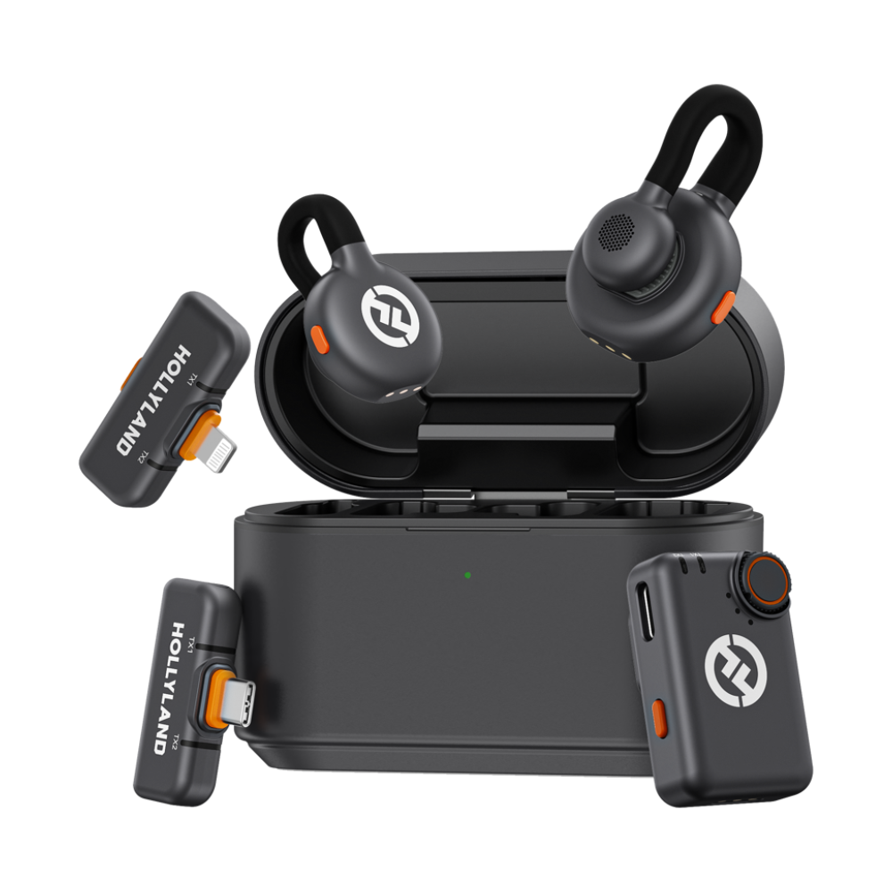 Hollyland Lark M2S Ultimate Combo Trådlös Mikrofon - Svart