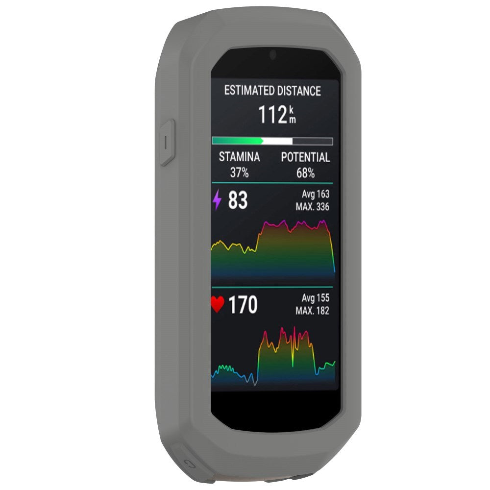EIDERWOOD Garmin Edge 1050 Silikon Cykel Dator Skal - Mörkgrå