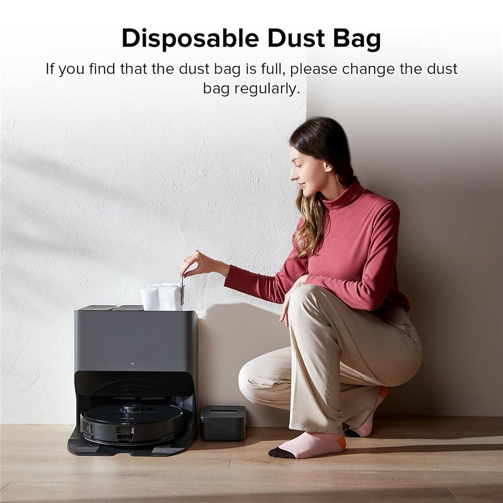 Dammsugarpåse till Roborock Q5 Pro / Q7 Max / Q8 Max / Q8 Max+ Robotdammsugare - Vit