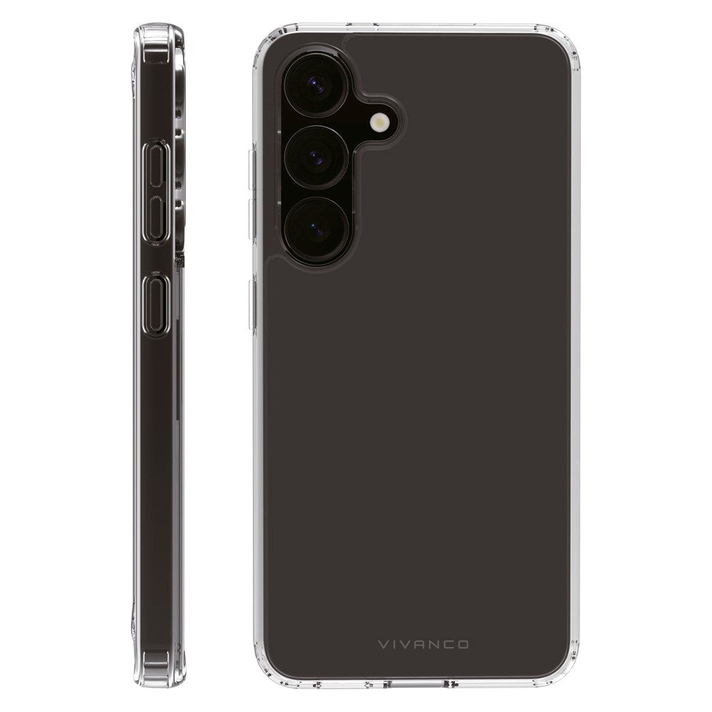 Samsung Galaxy S25 Vivanco Crystal Clear Baksideskydd – Transparent