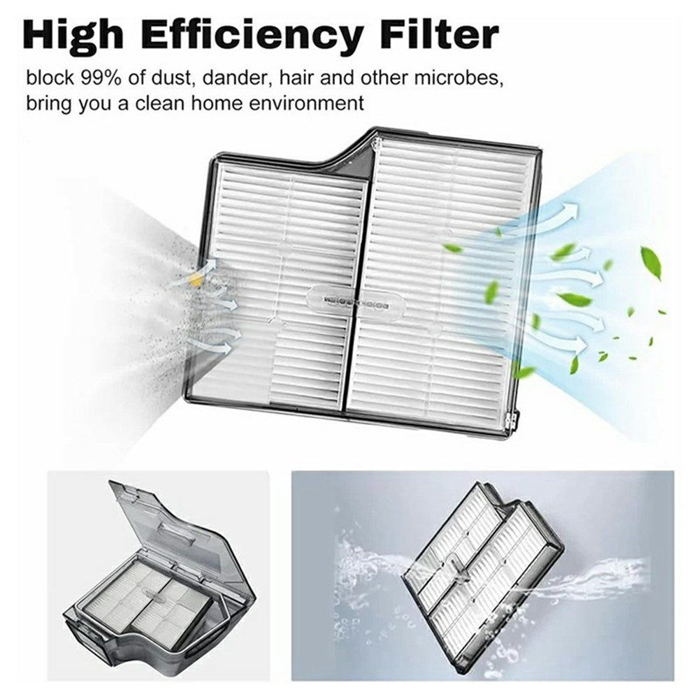 Dammsugarfilter till Roborock G30 / Saros 10 Robotdammsugare – Vit