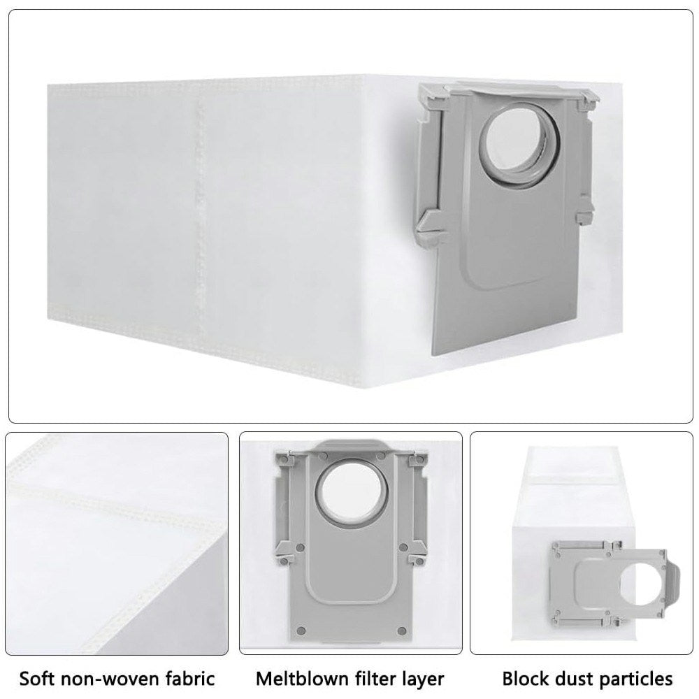 Dammpåse till Roborock Roborock S7 / S7 MaxV Ultra / S8 / Q7 Max+ / Qrevo S / Saros 10 / Saros 10R / Saros Z70 Robotdammsugare - Grå