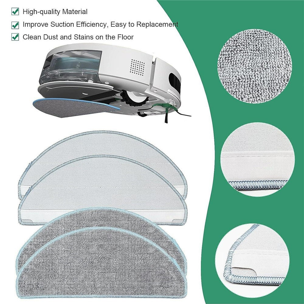 Moppduk till Xiaomi Robot Vacuum E10 / iRobot Roomba Combo 105 Robotdammsugare - Grå