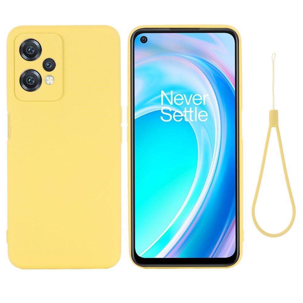 EIDERWOOD OnePlus Nord CE 2 Lite (5G) Liquid Silikon Skal med Rem - Gul