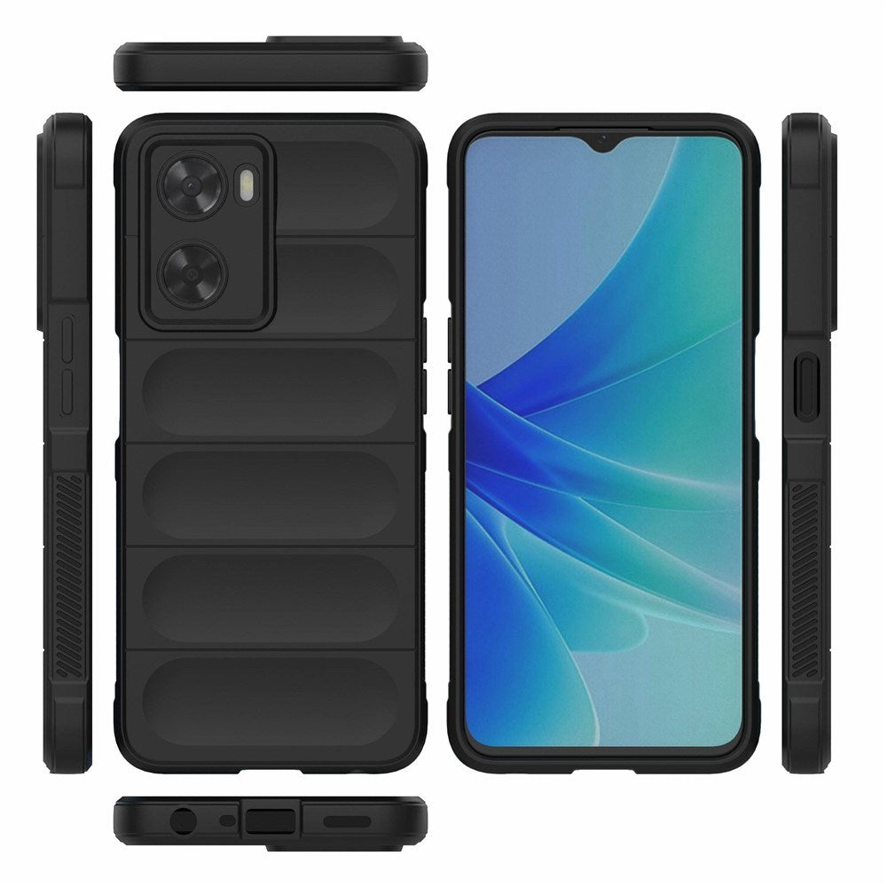 OPPO A57 / A57s EIDERWOOD Flexibelt Plast Skal - Svart