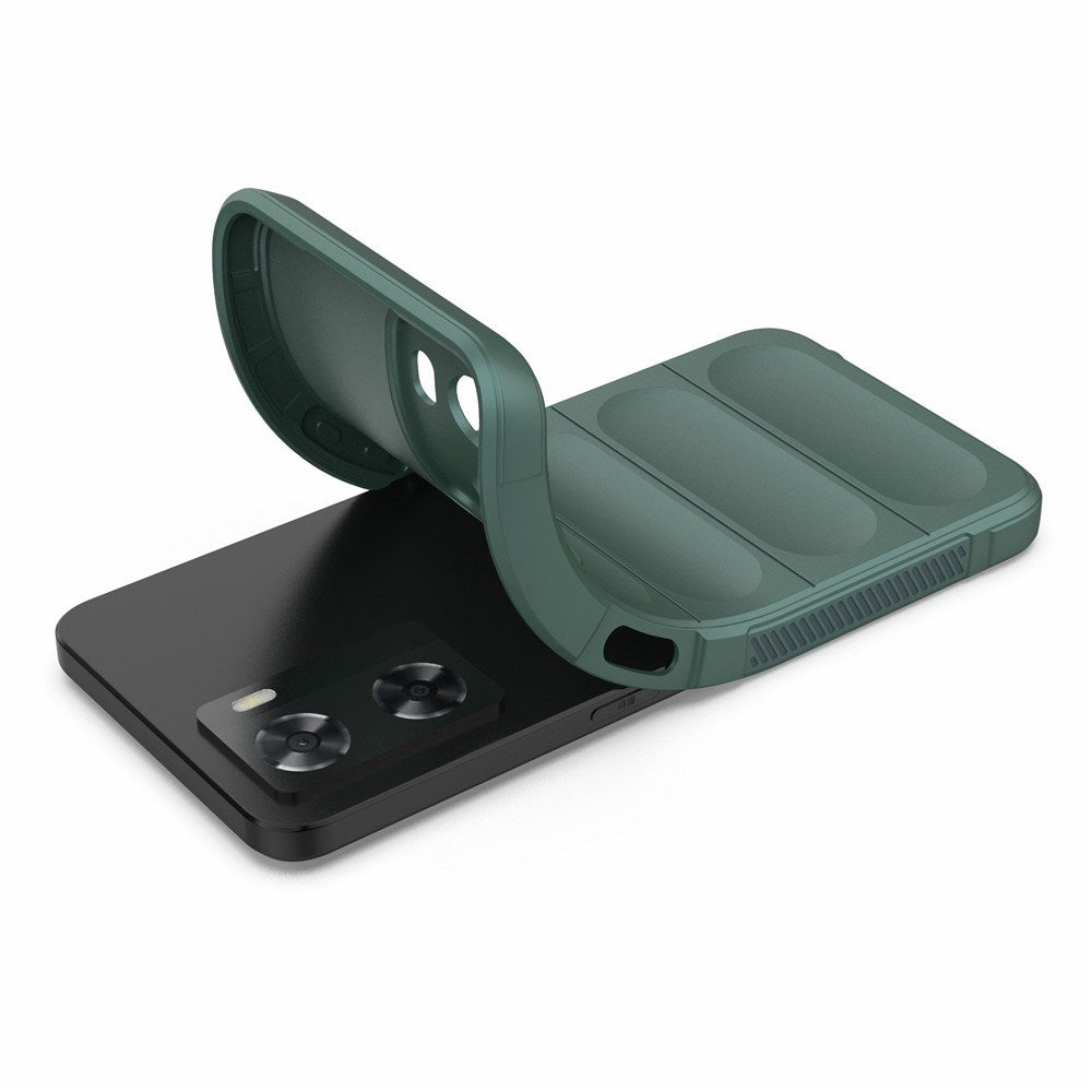 OPPO A57 / A57s EIDERWOOD Flexibelt Plast Skal - Grön
