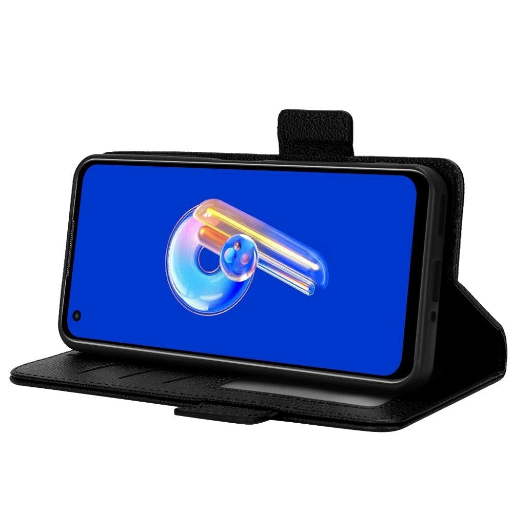 Asus Zenfone 10 / 9 PU Läder Plånboksfodral - Svart