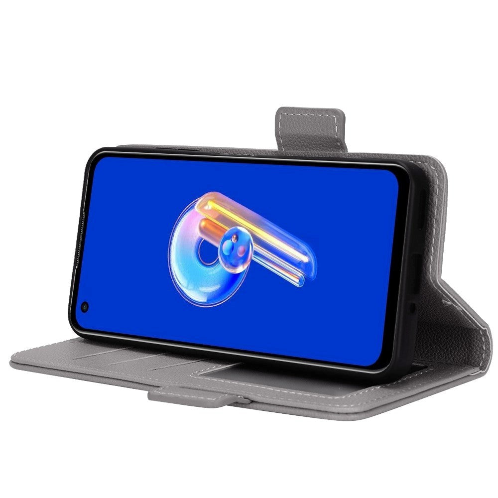 Asus Zenfone 10 / 9 PU Läder Plånboksfodral - Grå