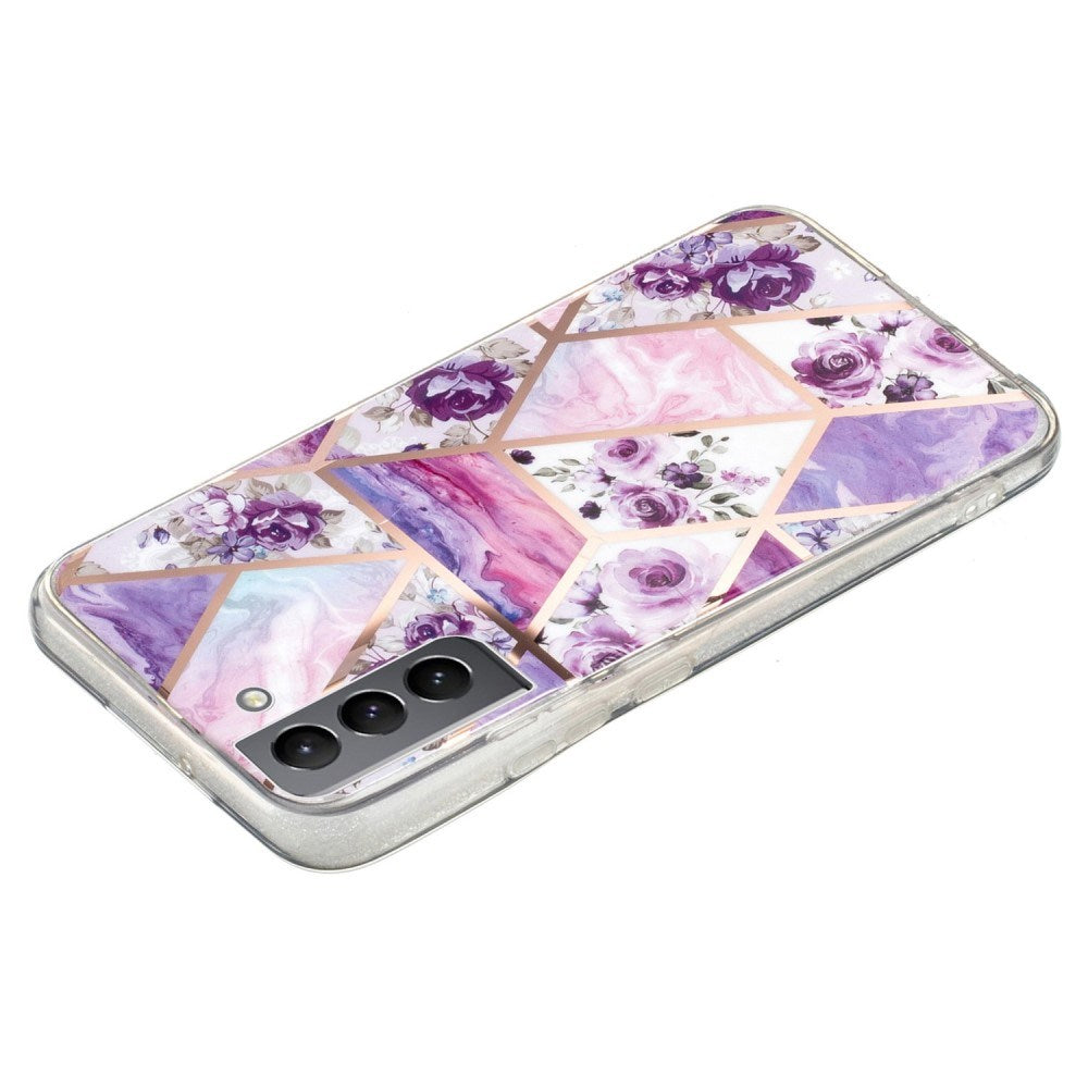Eiderwood Samsung Galaxy S22+ (Plus) Flexibelt Plast Skal med Geometrisk Design - Lila / Rosa
