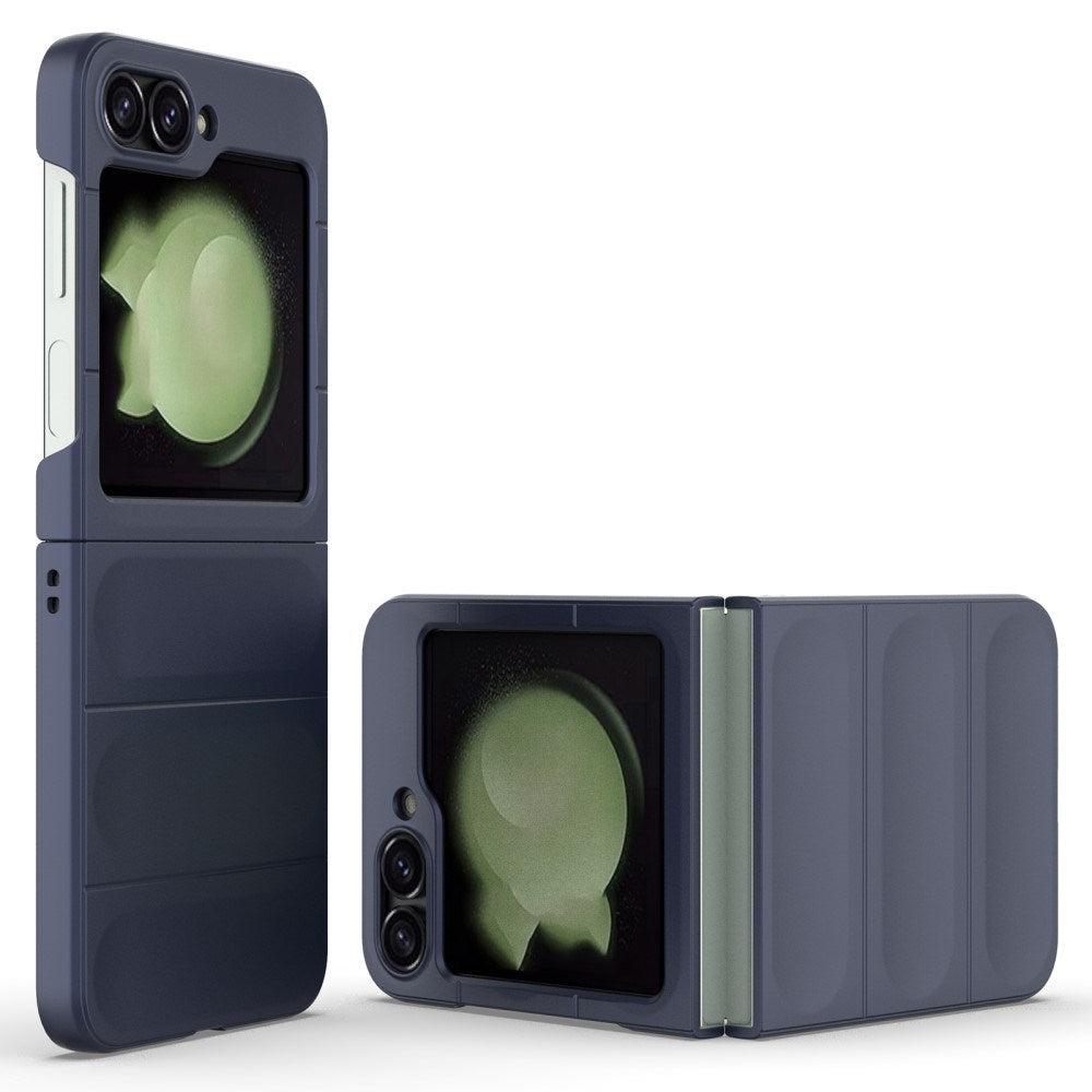 EIDERWOOD Samsung Galaxy Z Flip7 FE / Flip6 Flexibel Plast Skal - Mörkblå