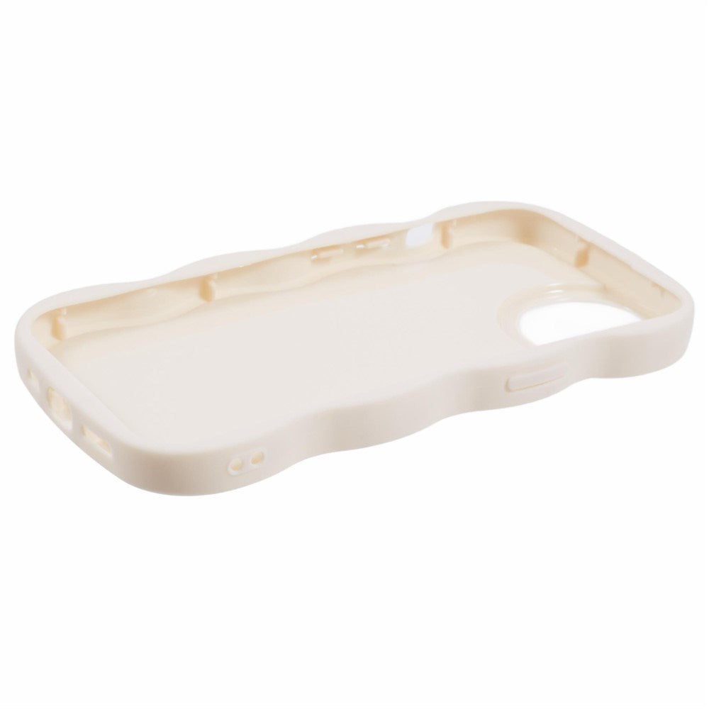 iPhone 15 EIDERWOOD Flexibelt Plast Wavy Skal - Vit