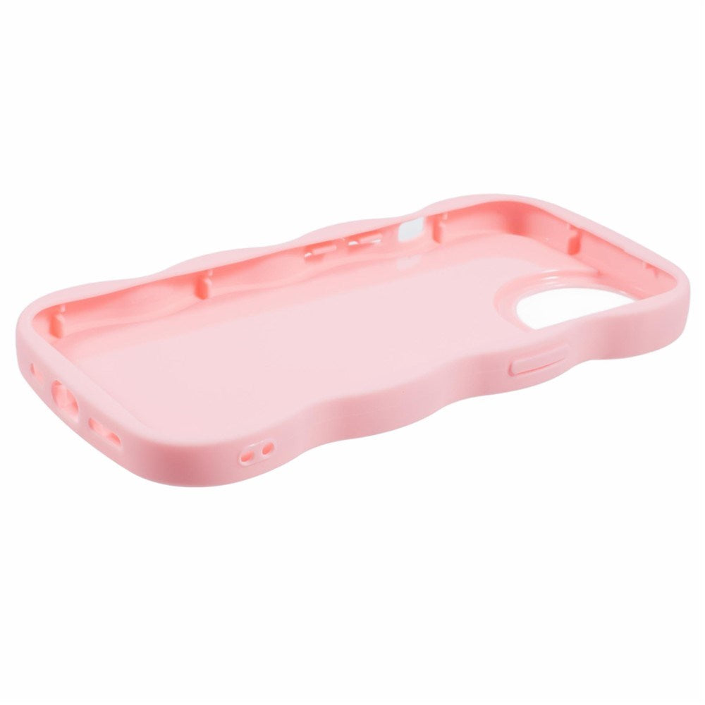 iPhone 15 EIDERWOOD Flexibelt Plast Wavy Skal - Rosa