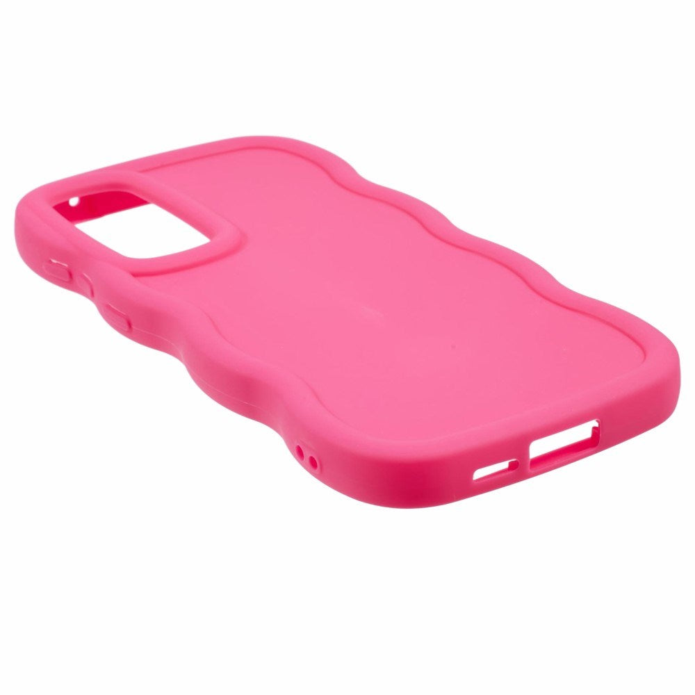 EIDERWOOD Samsung Galaxy A13 (5G) Flexibelt Plast Wavy Skal - Pink