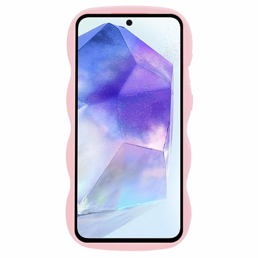 EIDERWOOD Samsung Galaxy A13 (5G) Flexibelt Plast Wavy Skal - Rosa