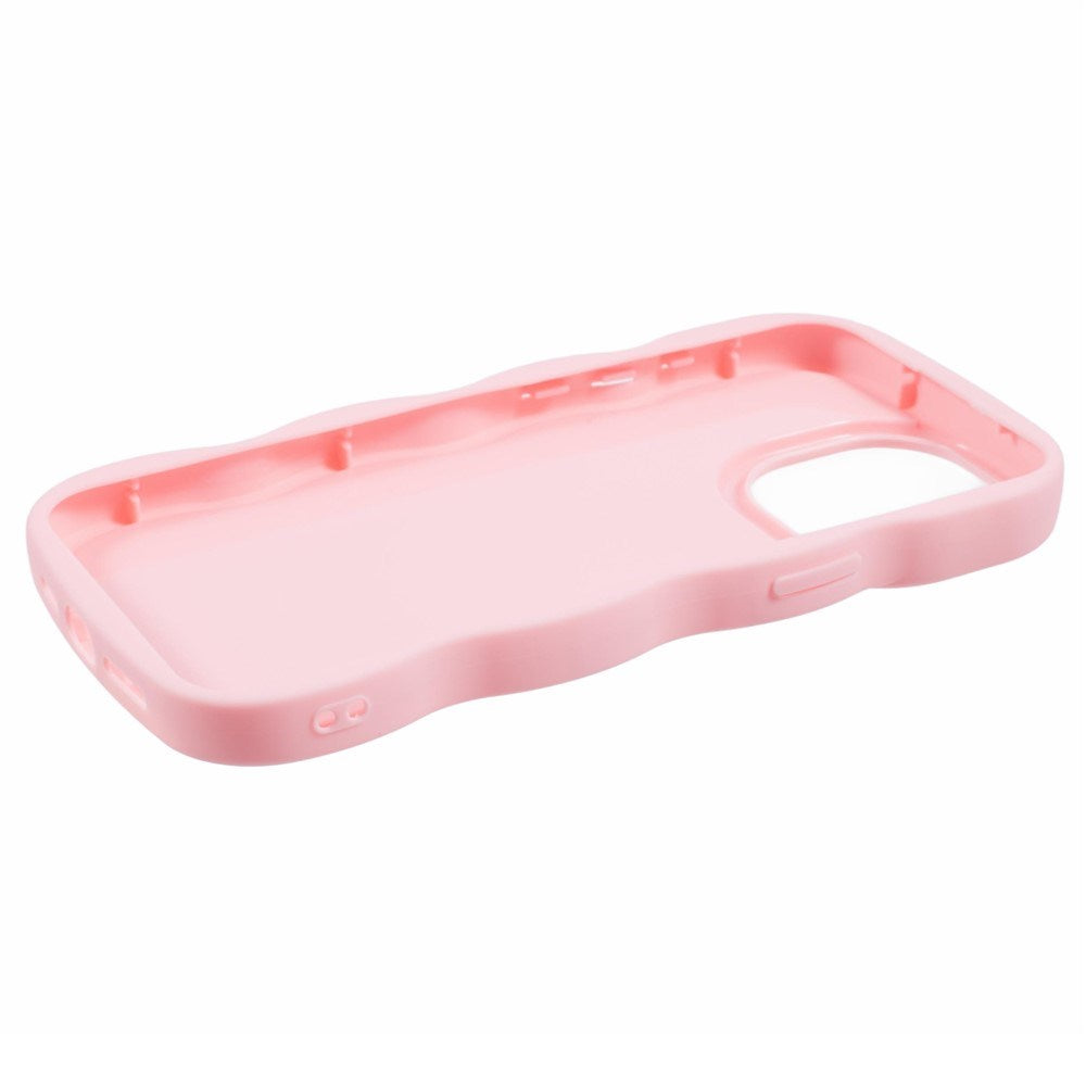 iPhone 14 Pro EIDERWOOD Flexibelt Plast Wavy Skal - Rosa