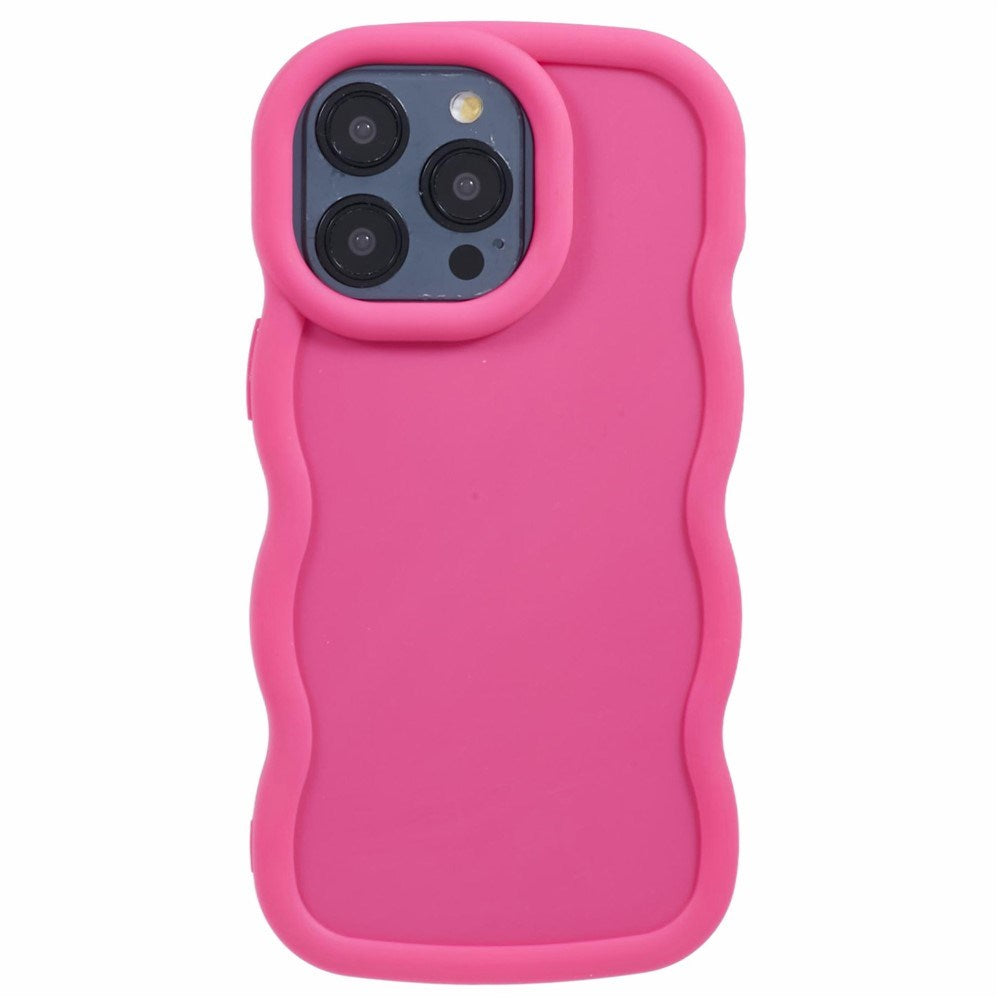 iPhone 12 Pro Max EIDERWOOD Flexibelt Plast Wavy Skal - Pink