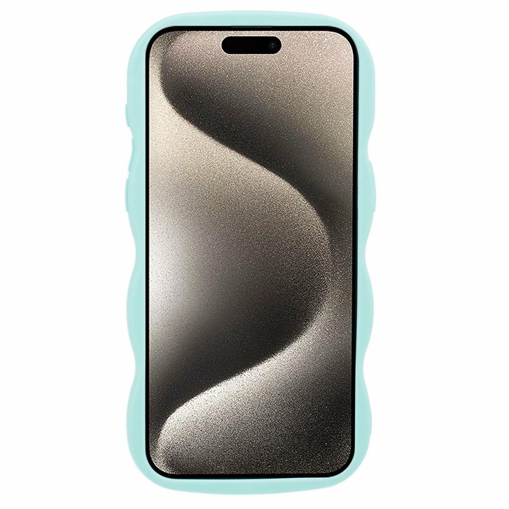 iPhone 12 / 12 Pro EIDERWOOD Flexibelt Plast Wavy Skal - Blå