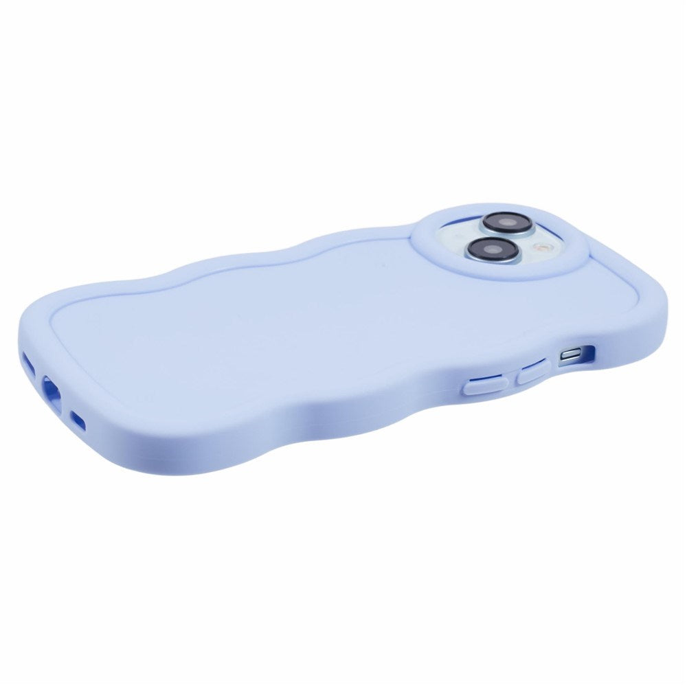 iPhone 14 EIDERWOOD Flexibelt Plast Wavy Skal - Lila