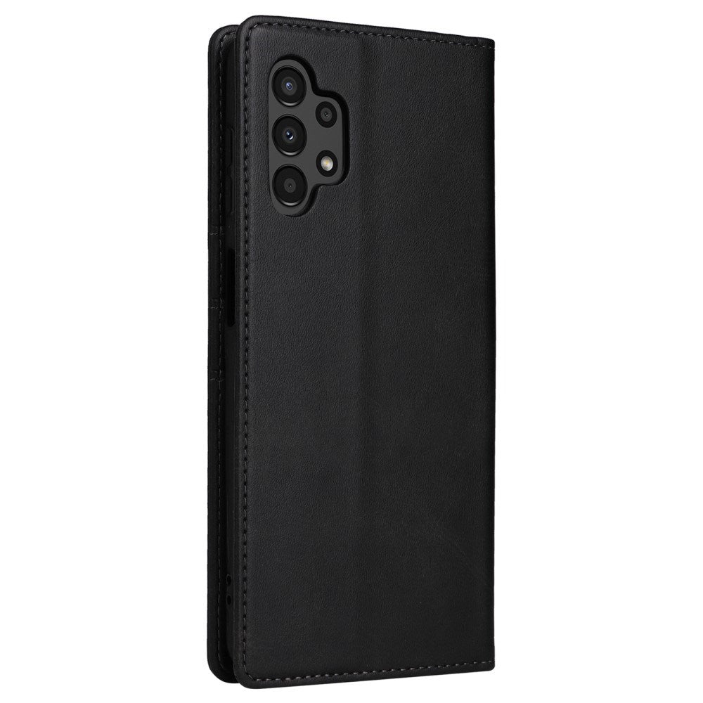 EIDERWOOD Samsung Galaxy A13 (4G/5G) / A04s / M13 Konstläder Flip Fodral m. Korthållare & Ställfunktion - Svart