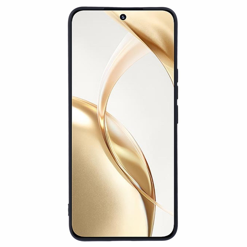 EIDERWOOD Honor 200 5G Fodral – Flexibelt Plast-fodral med Fiberfoder och Precisa Kamerautskärningar - Svart