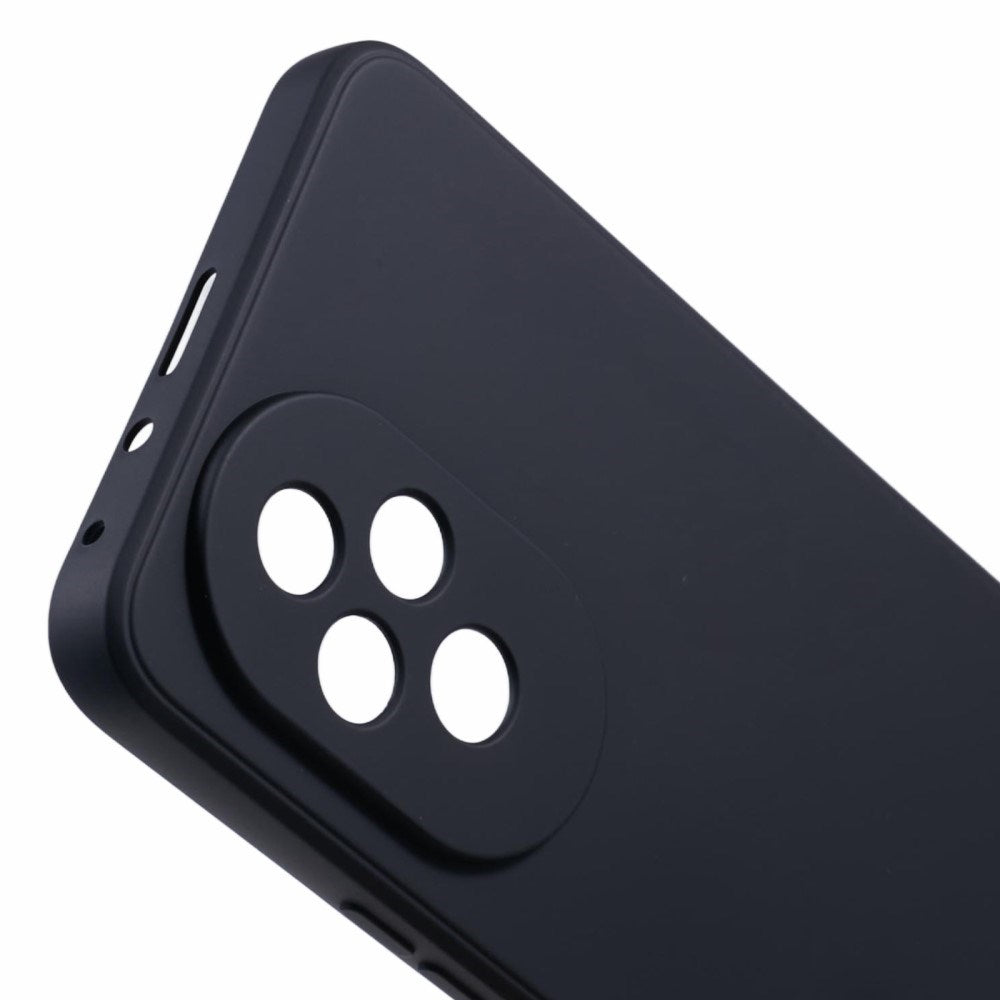 EIDERWOOD Honor 200 5G Fodral – Flexibelt Plast-fodral med Fiberfoder och Precisa Kamerautskärningar - Svart