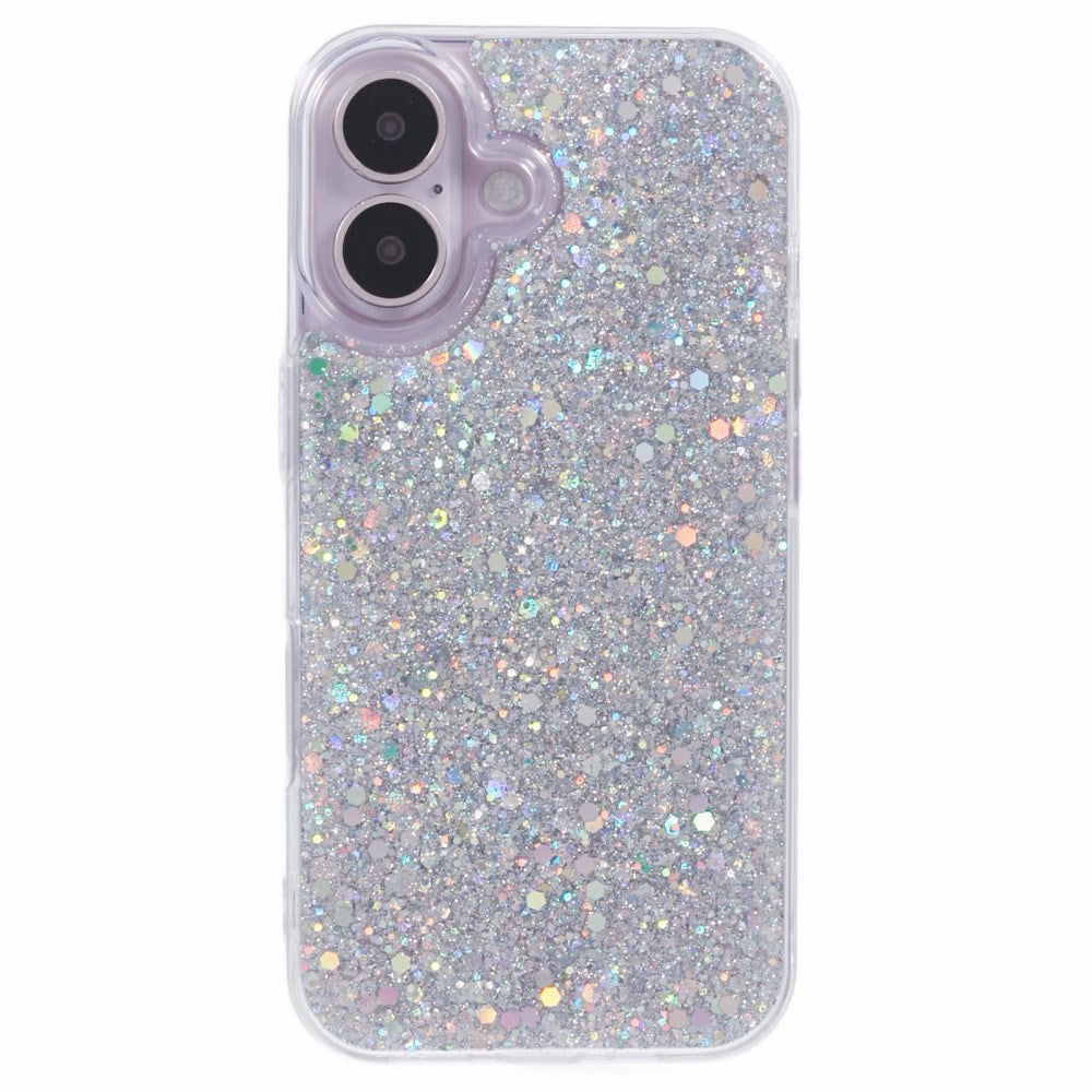 EIDERWOOD iPhone 16 Glitter Skal - Silver
