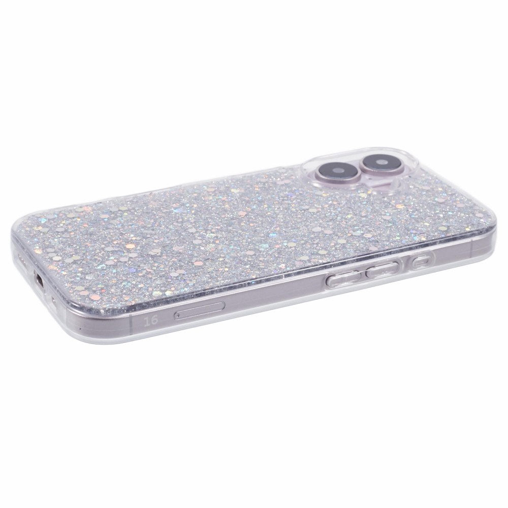 EIDERWOOD iPhone 16 Glitter Skal - Silver