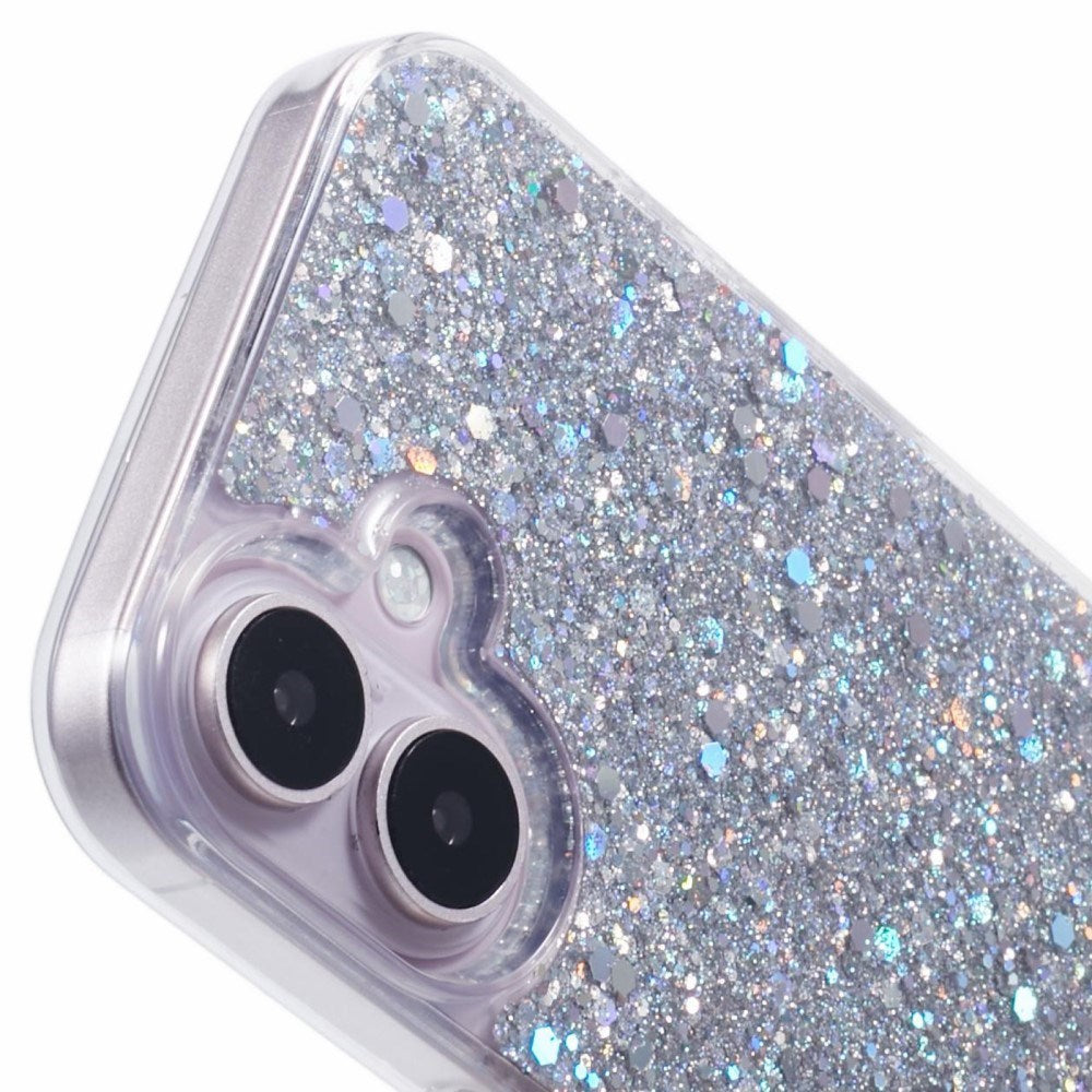 EIDERWOOD iPhone 16 Glitter Skal - Silver