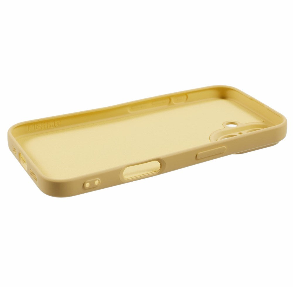 EIDERWOOD iPhone 16 Matt Flexibelt Plast Skal - Gul
