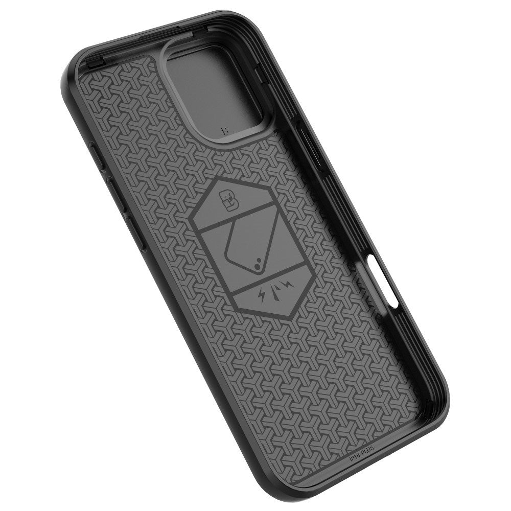 EIDERWOOD iPhone 16 Plus Tåligt Skal med Magnetisk Stativfunktion och Camslider - Blå