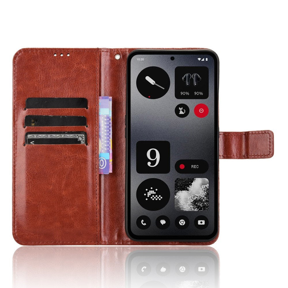 EIDERWOOD Nothing CMF Phone 1 Konstläder Flip Fodral m. Rem - Brun