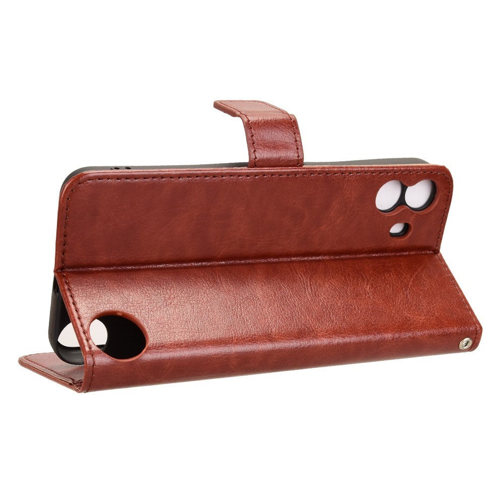 EIDERWOOD Nothing CMF Phone 1 Konstläder Flip Fodral m. Rem - Brun