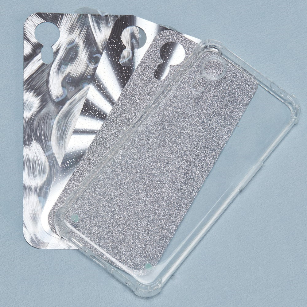 EIDERWOOD Samsung Galaxy Xcover 7 Flexible Plastik Skal med 4 Olika Bakgrunder - Genomskinlig / Multi