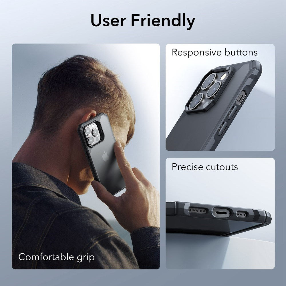 iPhone 13 Pro ESR Air Armor Clear Hard Skal - Genomskinlig / Svart