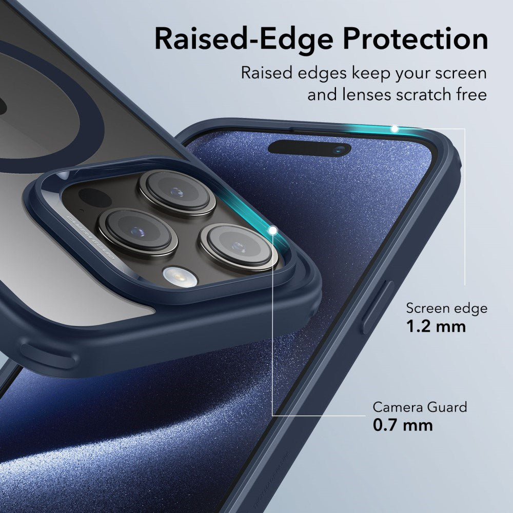 iPhone 16 ESR Hybrid Skal - MagSafe Kompatibelt - Genomskinlig/ Blå