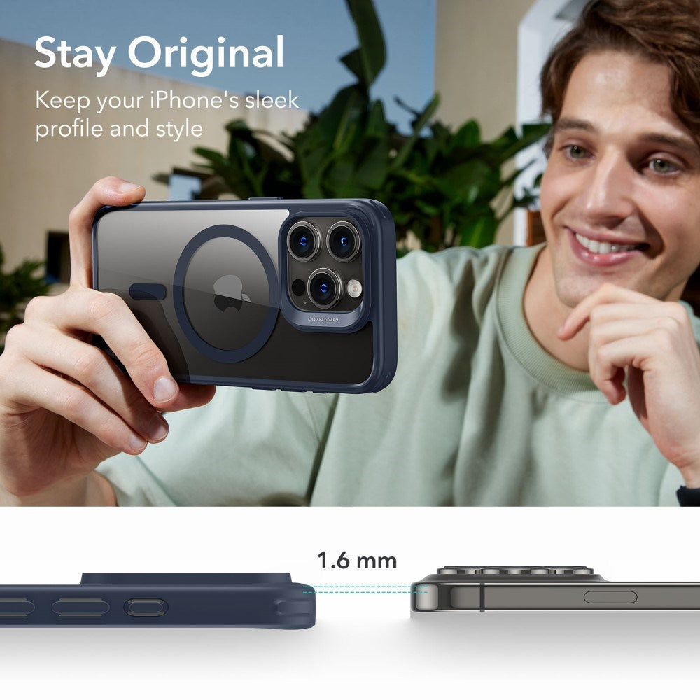 iPhone 16 ESR Hybrid Skal - MagSafe Kompatibelt - Genomskinlig/ Blå
