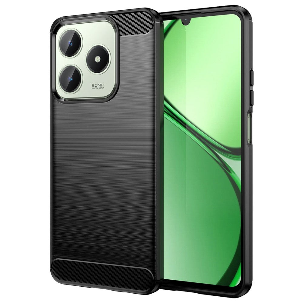 Realme Note 60x (4G) / C63 (4G) / C61 (4G) EIDERWOOD Kolfiber Skal - Svart