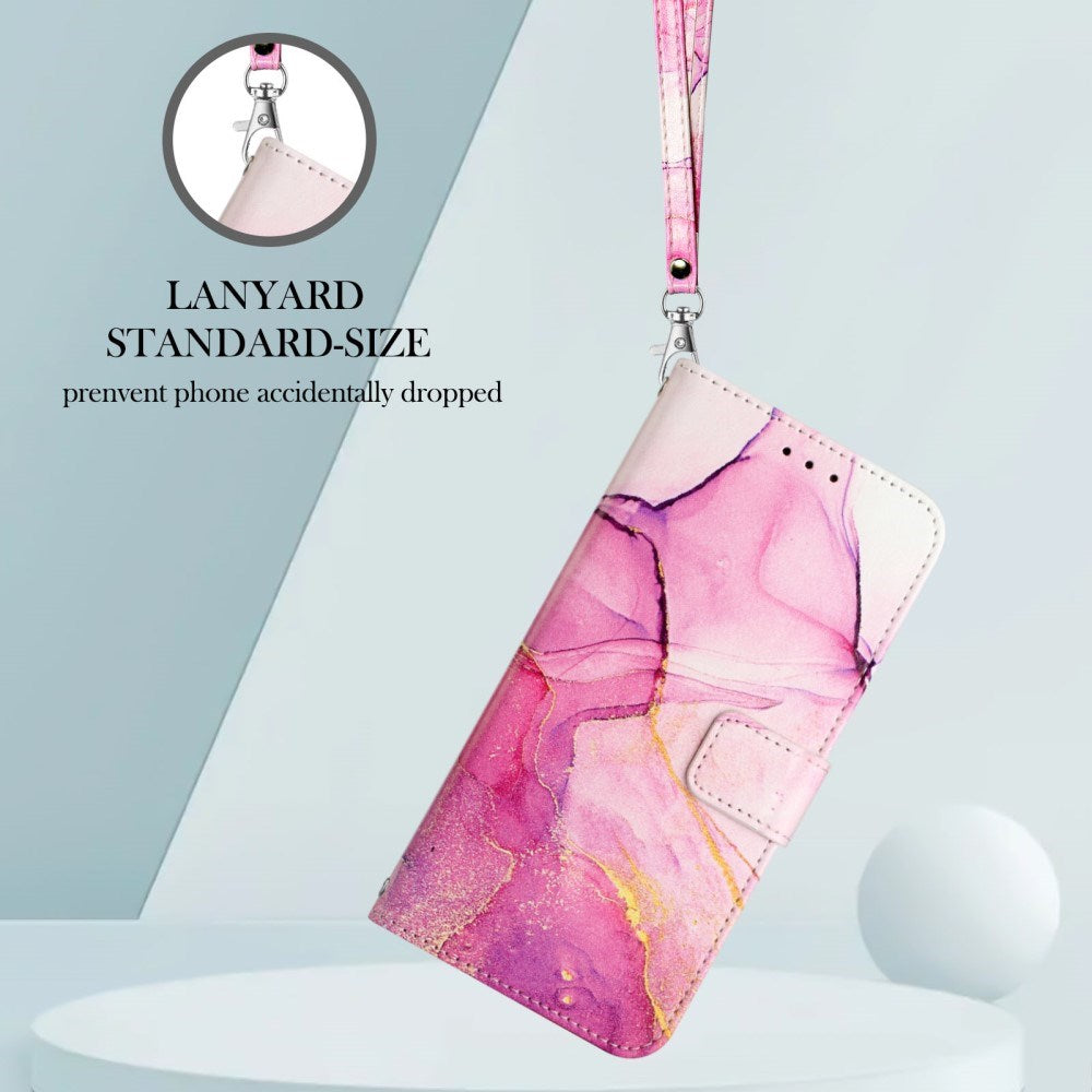 EIDERWOOD OnePlus Nord 4 (5G) Plånboksfodral i Konstläder med Rem - Rosa Marmor