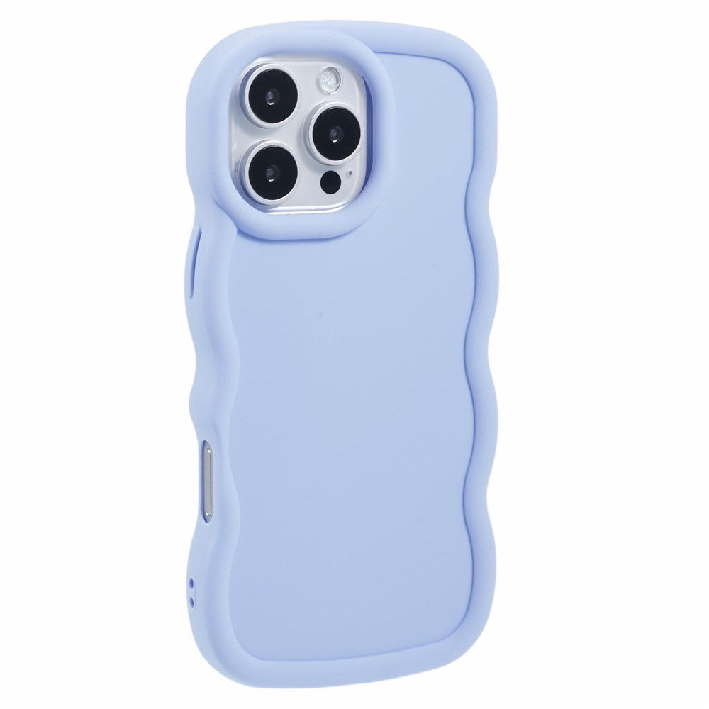 iPhone 16 Pro EIDERWOOD Flexibelt Plast Wavy Skal - Lila