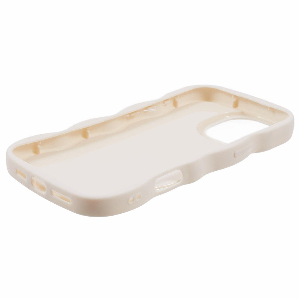 iPhone 16 Pro EIDERWOOD Flexibelt Plast Wavy Skal - Vit
