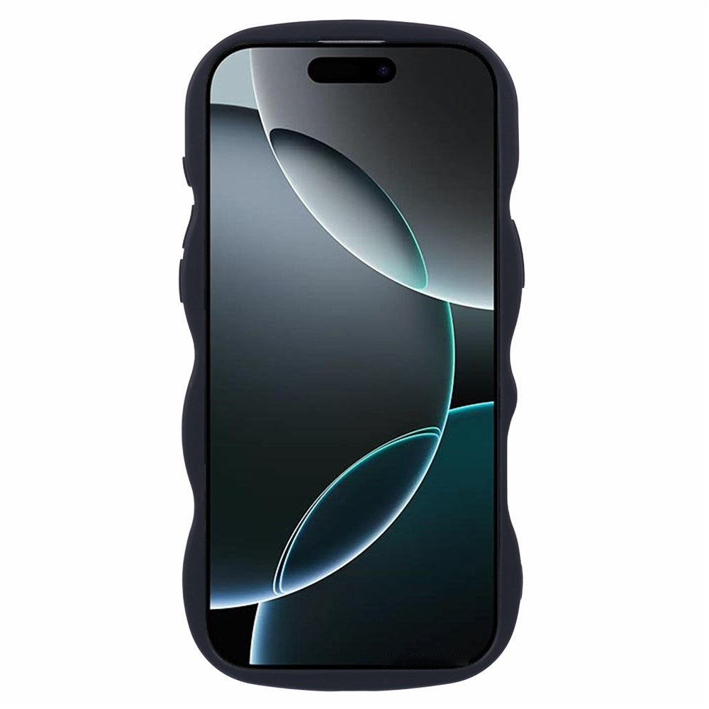 iPhone 16 Pro Max EIDERWOOD Flexibelt Plast Wavy Skal - Svart