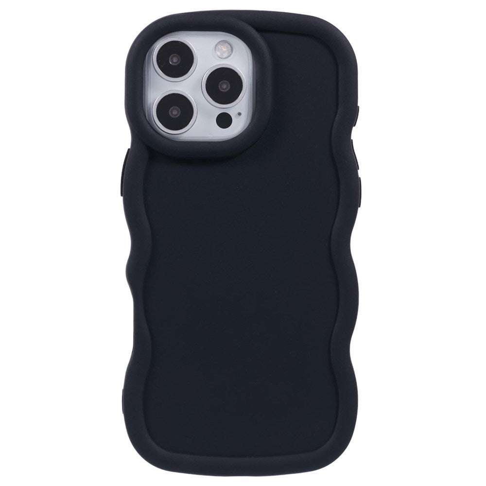 iPhone 16 Pro Max EIDERWOOD Flexibelt Plast Wavy Skal - Svart