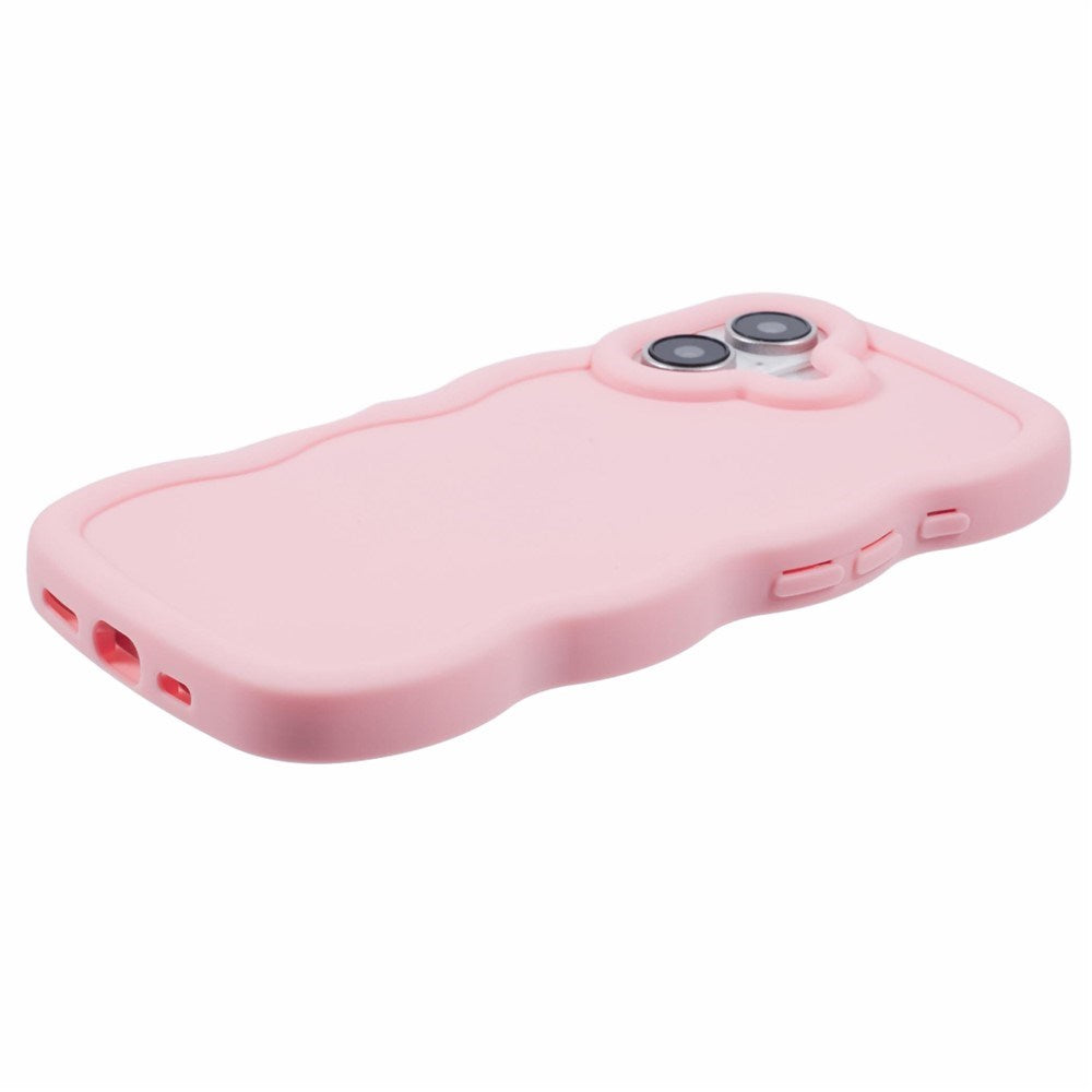 iPhone 16 Plus EIDERWOOD Flexibelt Plast Wavy Skal - Rosa