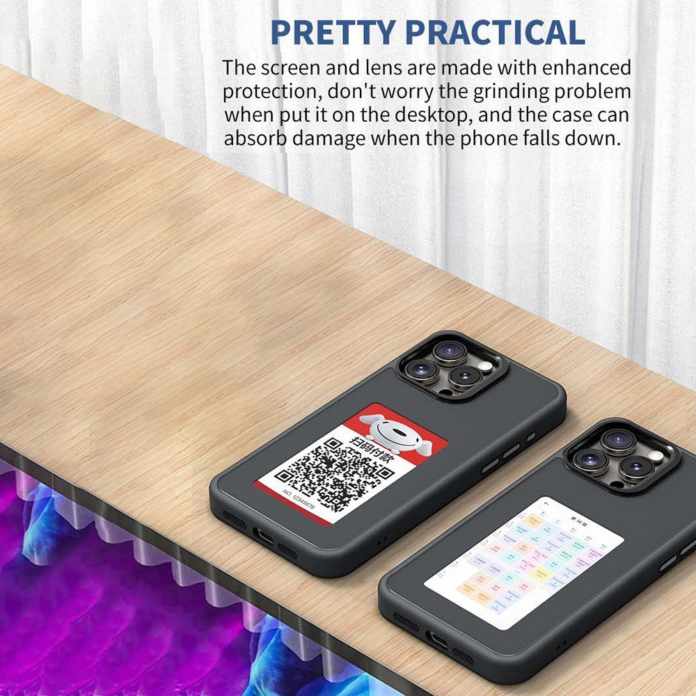 iPhone 16 Pro E-Ink Skal - Växlingsbar design - Svart