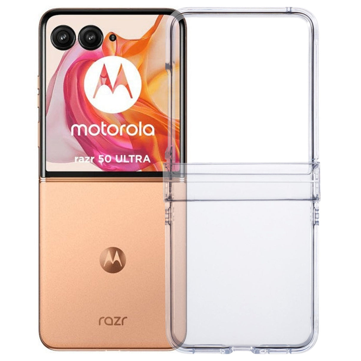 EIDERWOOD Motorola Razr 50 Ultra 5G Crystal Clear Shockproof Skal Plast - Transparent