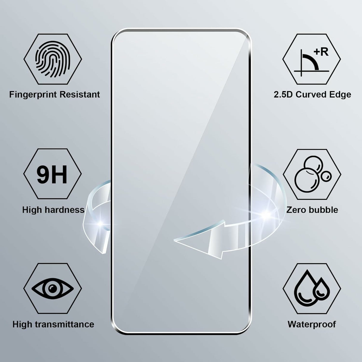 Motorola Moto G35 5G - Skyddspaket med Mjukt Plastskal och 2.5D Skärmskydd