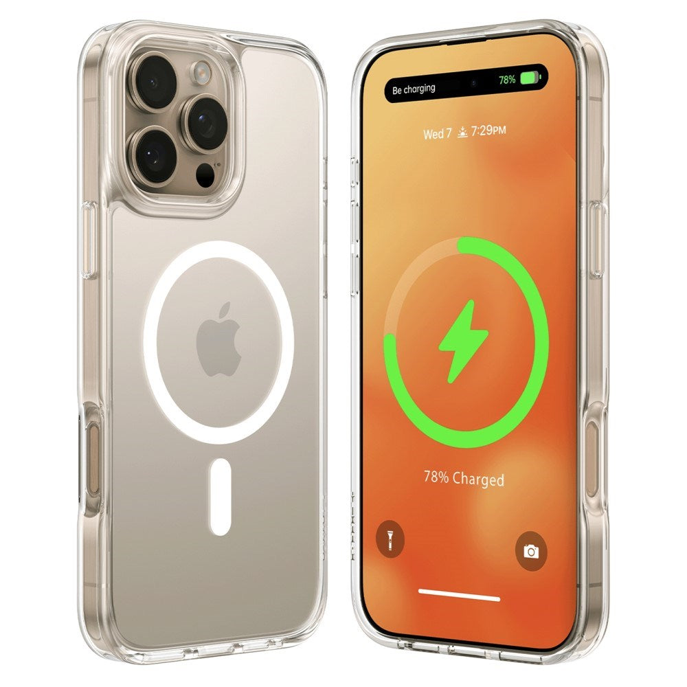 TORRAS iPhone 16 Pro Flexibelt Plast Skal - MagSafe Kompatibelt - Genomskinlig